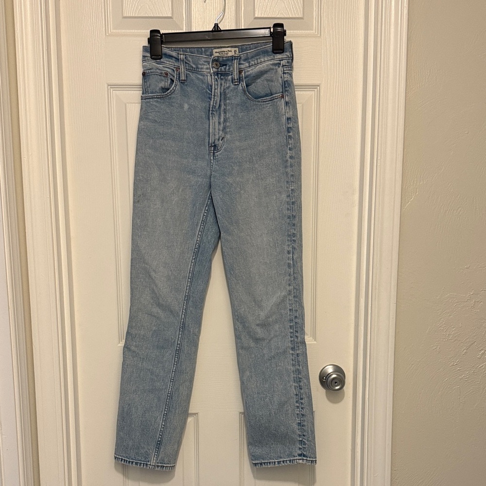 Abercrombie & Fitch Light Blue Straight Leg Jeans